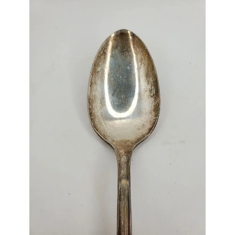 International Silver  Embassy‎  BOUQUET  Silverplate  Solid Serving Spoon   1939